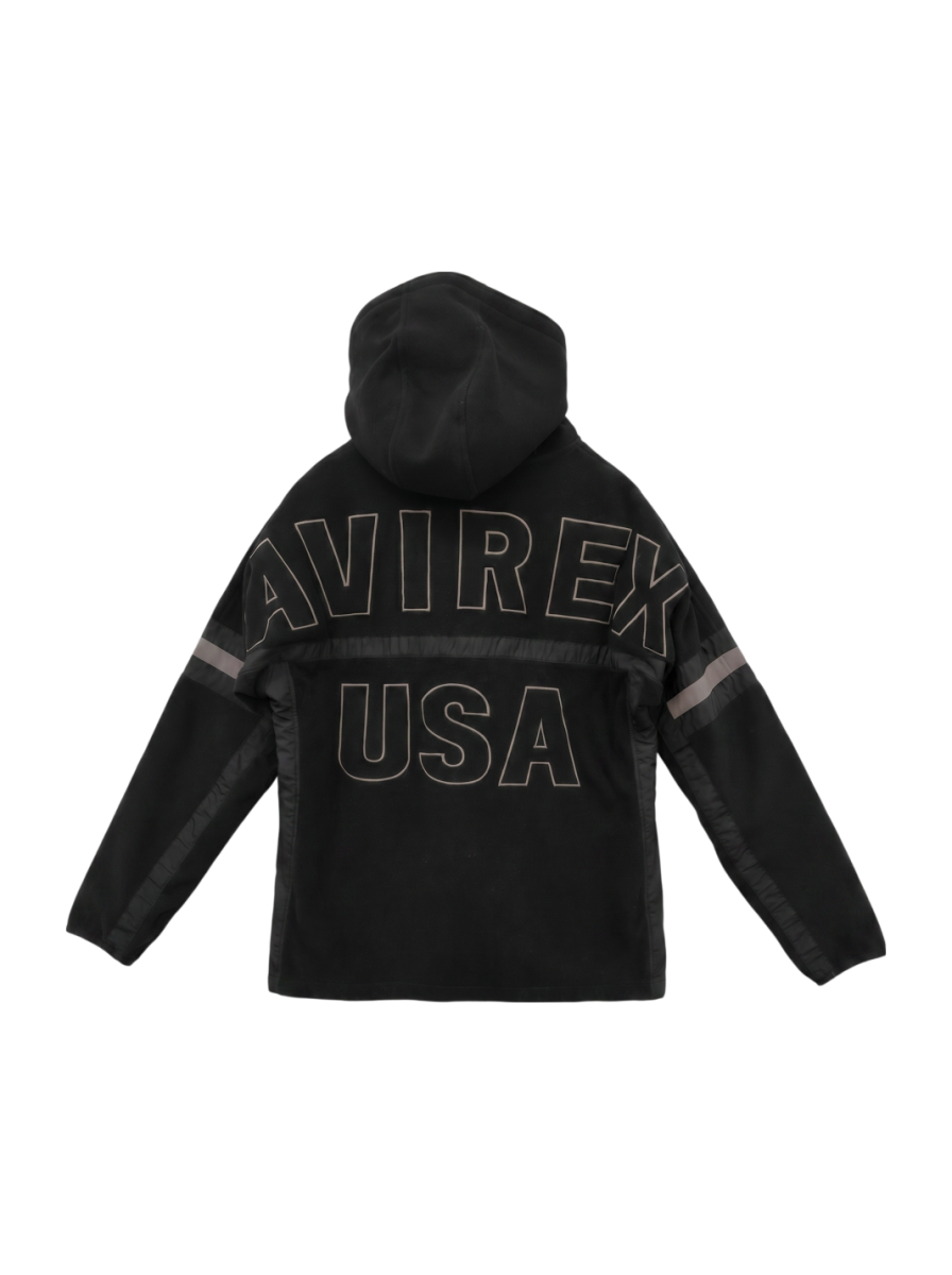 AVIREX / フリース ジップ パーカー ビッグ ロゴ/FLEECE ZIP PARKA BIG LOGO