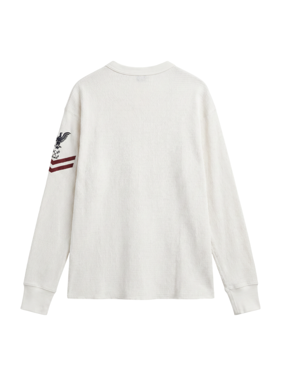 AVIREX / NAVAL L/S WAFFLE T-SHIRT
