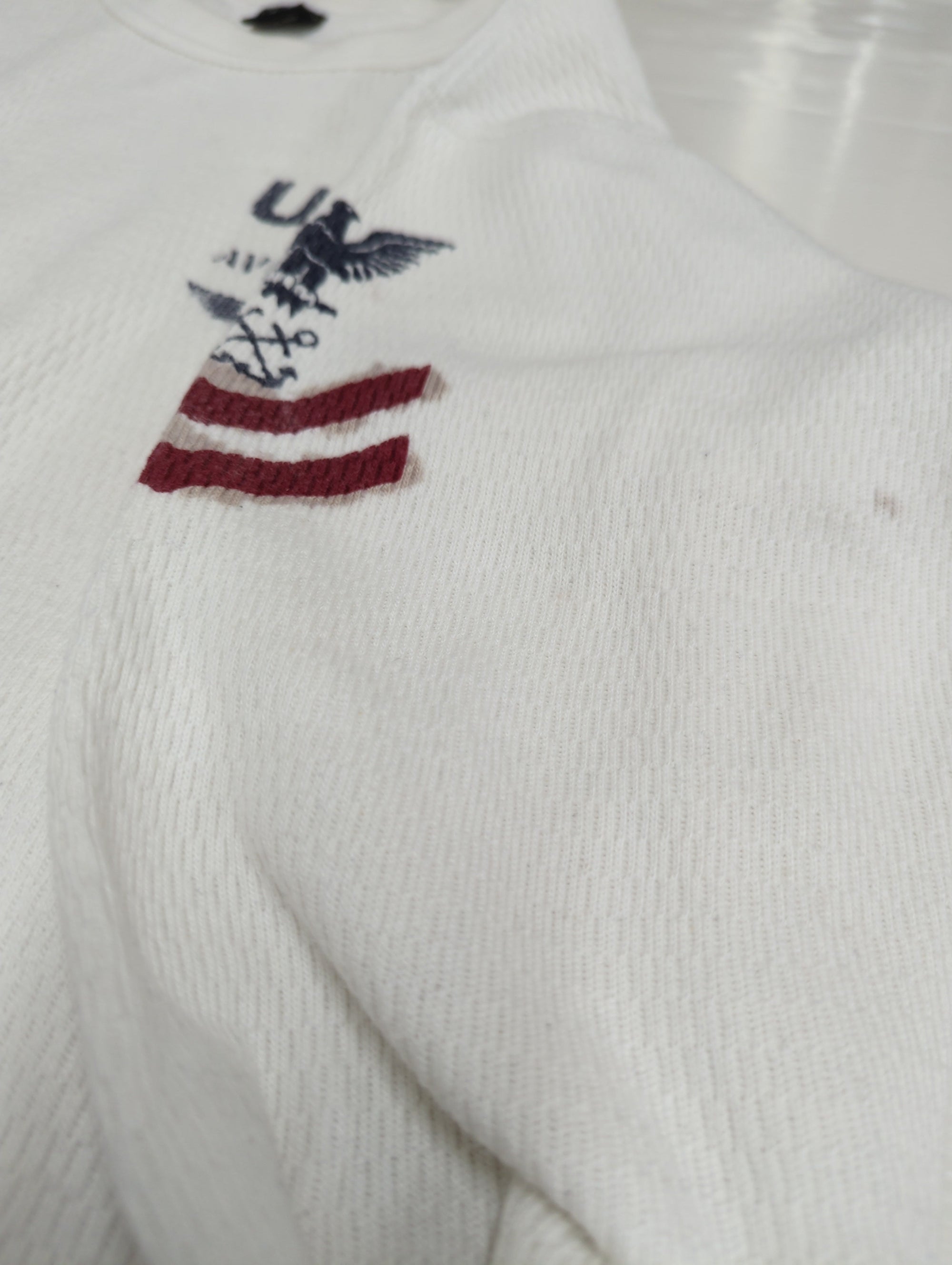 AVIREX / NAVAL L/S WAFFLE T-SHIRT