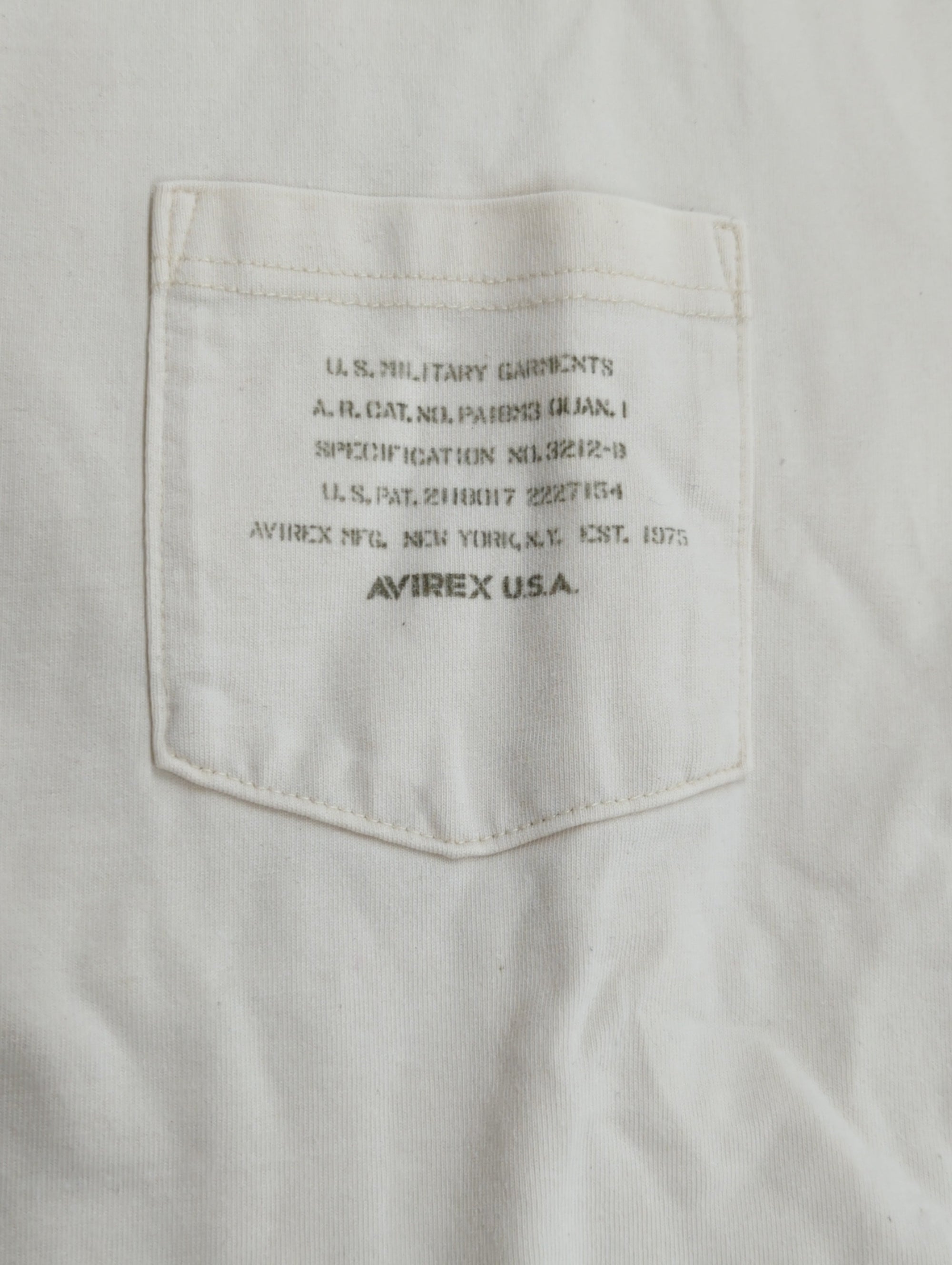 AVIREX / MIL. STENCIL OFFICIAL LOGO T-SHIRT / ミリタリー ステンシル オフィシャルロゴ Tシャツ /
