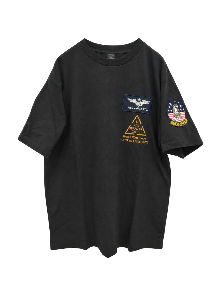 AVIREX / TOP GUN PATCH & PRINT T-SHIRT / トップガン パッチ & プリント Tシャツ