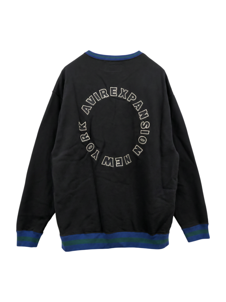 AVIREX /  CIRCLE LOGO CREWNECK SWEAT / サークルロゴ クルーネック スウェット