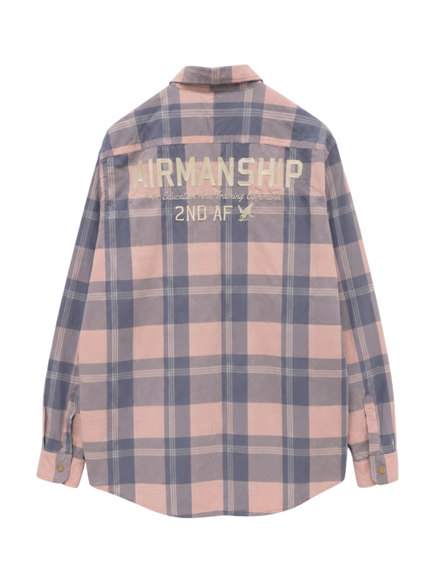 AVIREX / チェック刺繍シャツ/L/S CHECKERD ENBROIDERY SHIRTAIRMANSHIP""