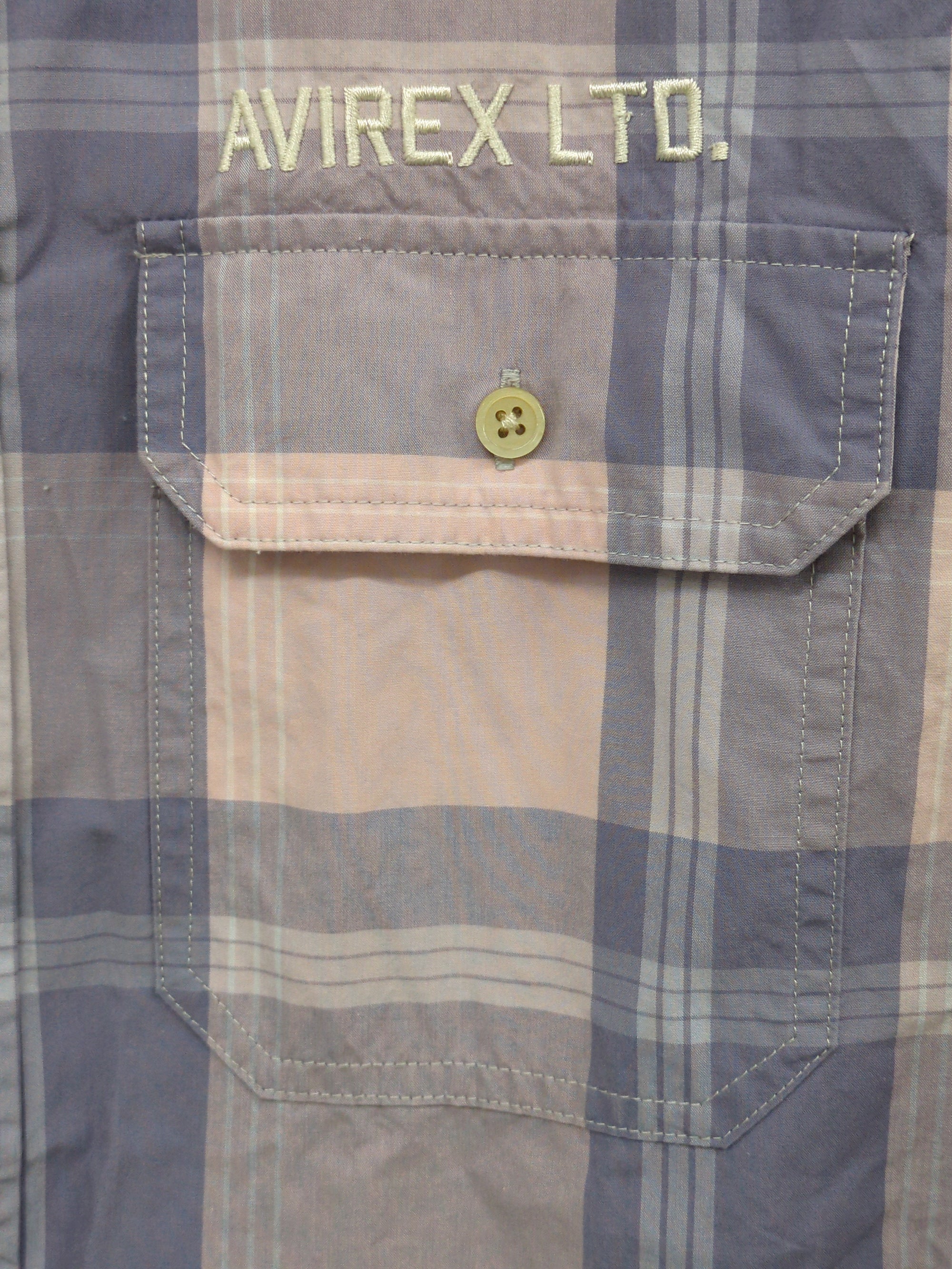 AVIREX / チェック刺繍シャツ/L/S CHECKERD ENBROIDERY SHIRTAIRMANSHIP""
