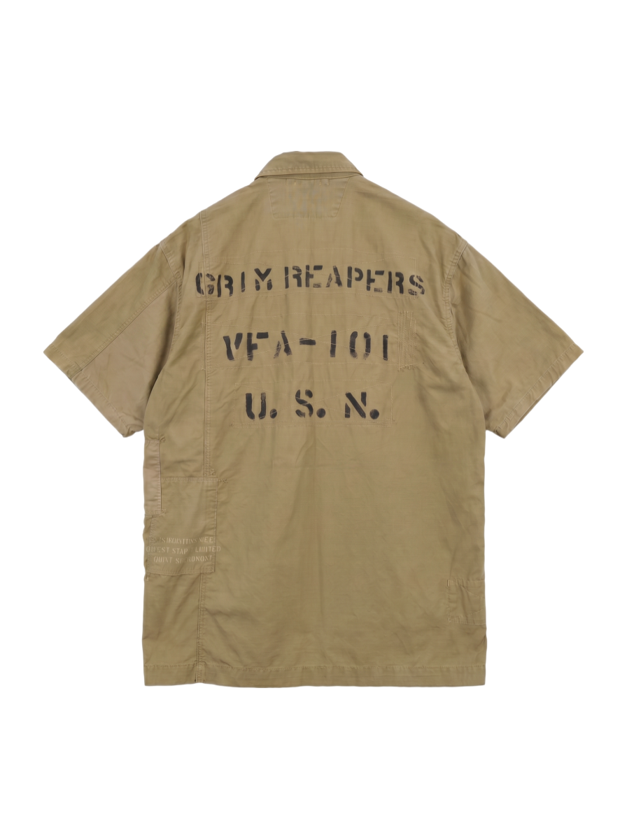 AVIREX / リメイク ミリタリーシャツ /S/S REMAKE MILITARY SHIRT