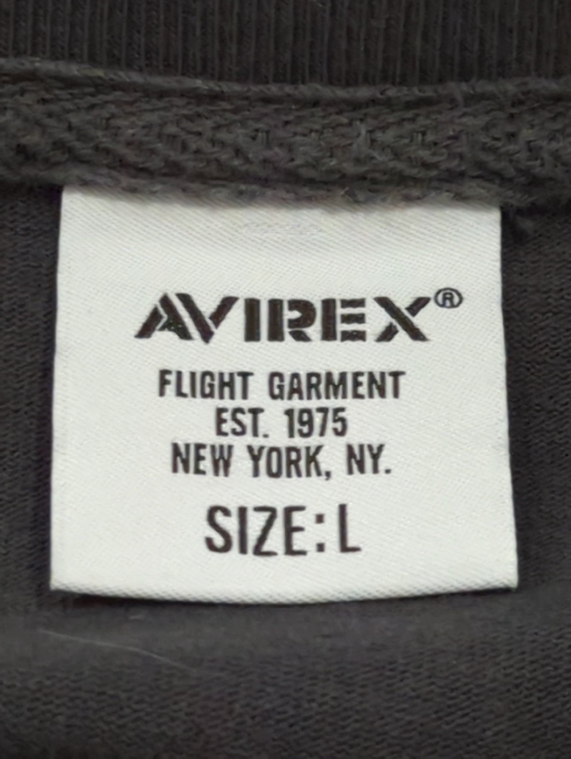 AVIREX / SIDE ZIP STENCIL T-SHIRT "HAT IN THE RING" / サイドジップ ステンシル 長袖Tシャツ "ハット