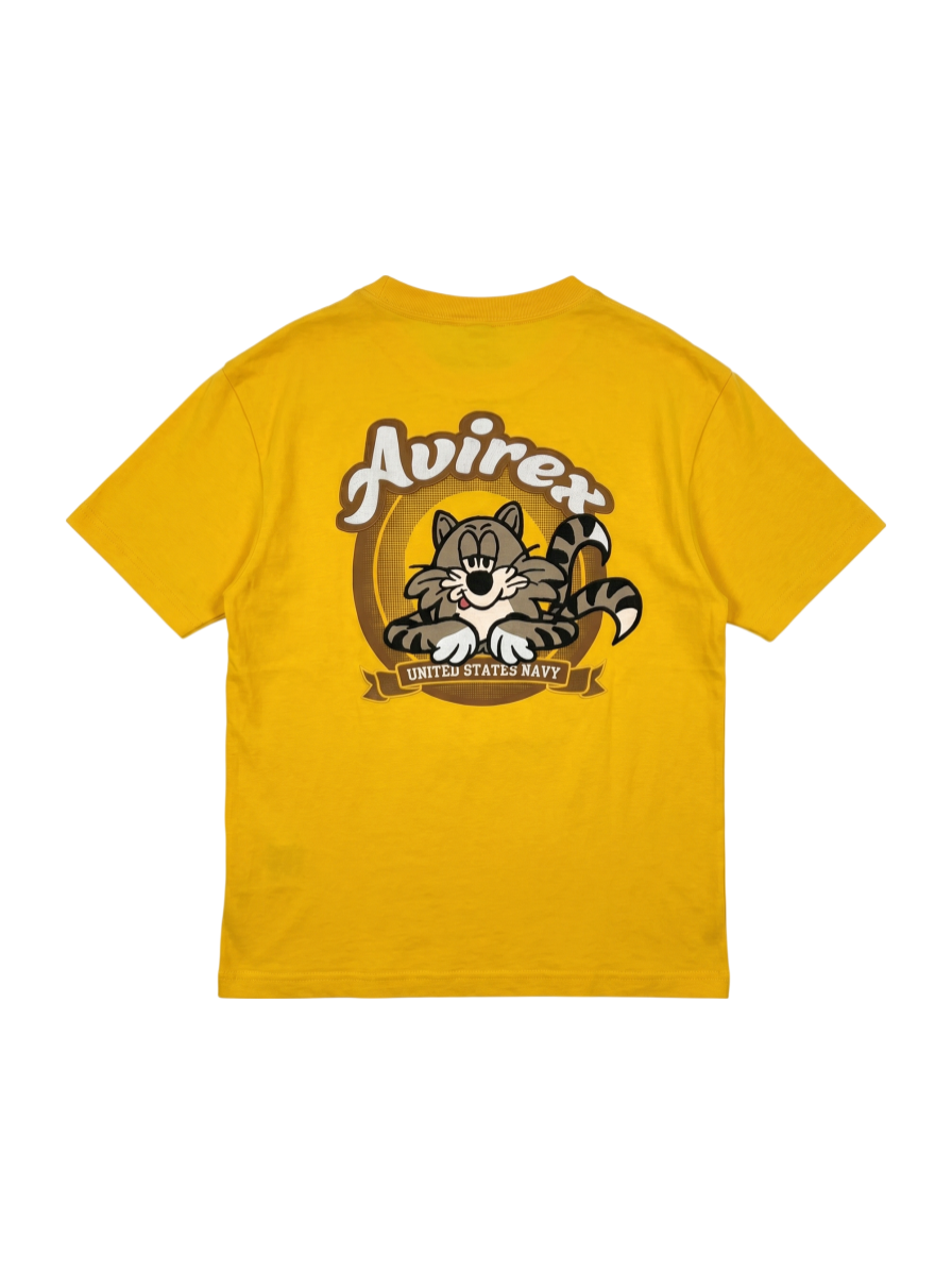 AVIREX / 《WEB&DEPOT限定》TOMCAT EMBROIDERY T-SHIRT / トムキャット エンブロイダリー Tシャツ /