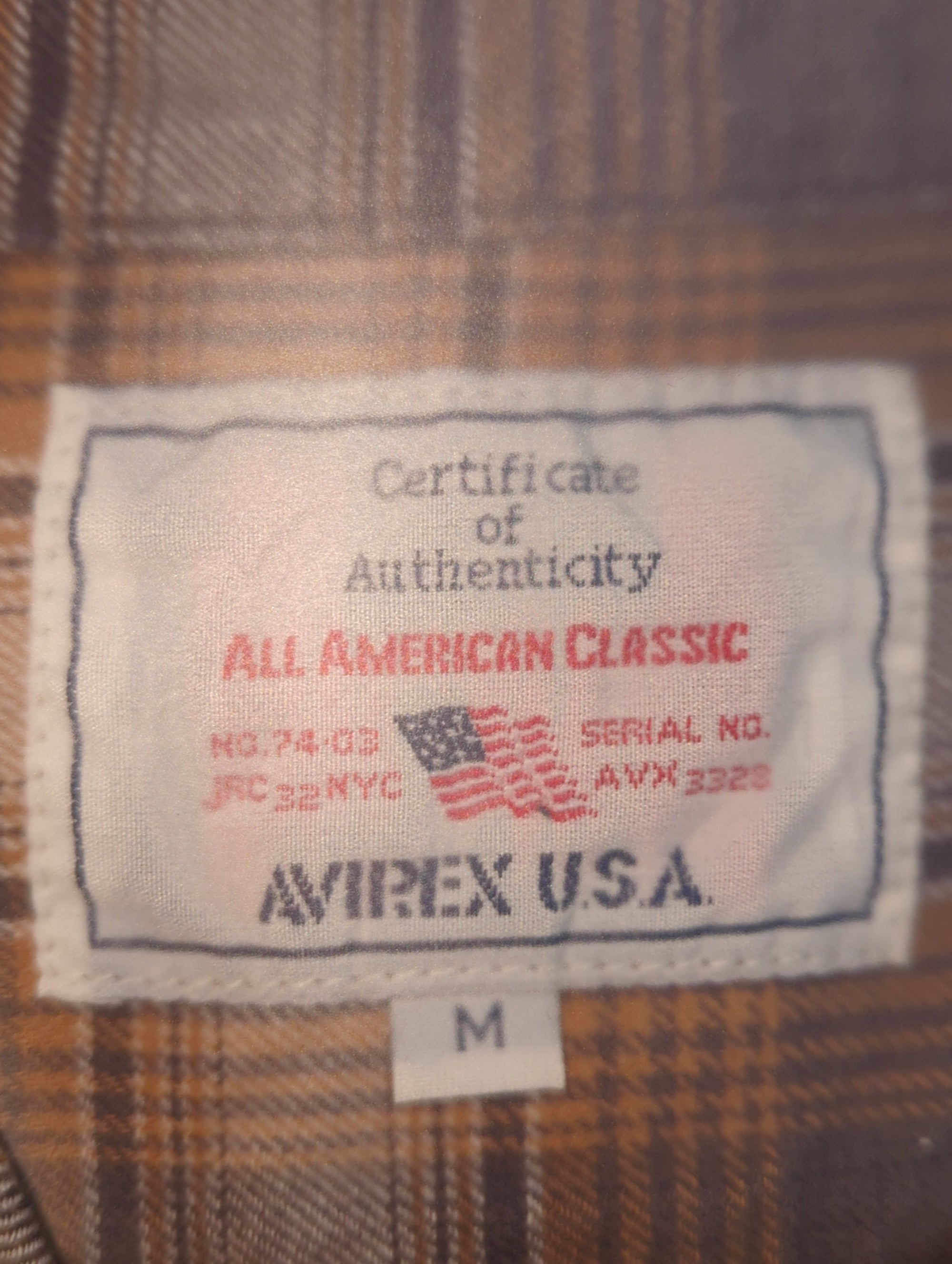 AVIREX / LIGHT FLANNEL OMBRE CHECK SHIRT