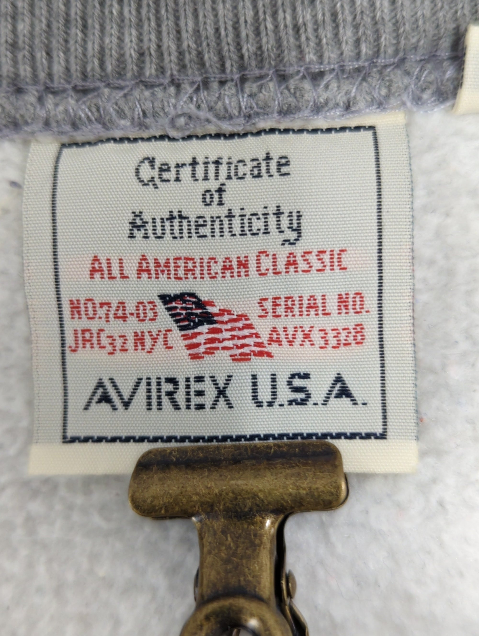 AVIREX / SWEAT LOGO