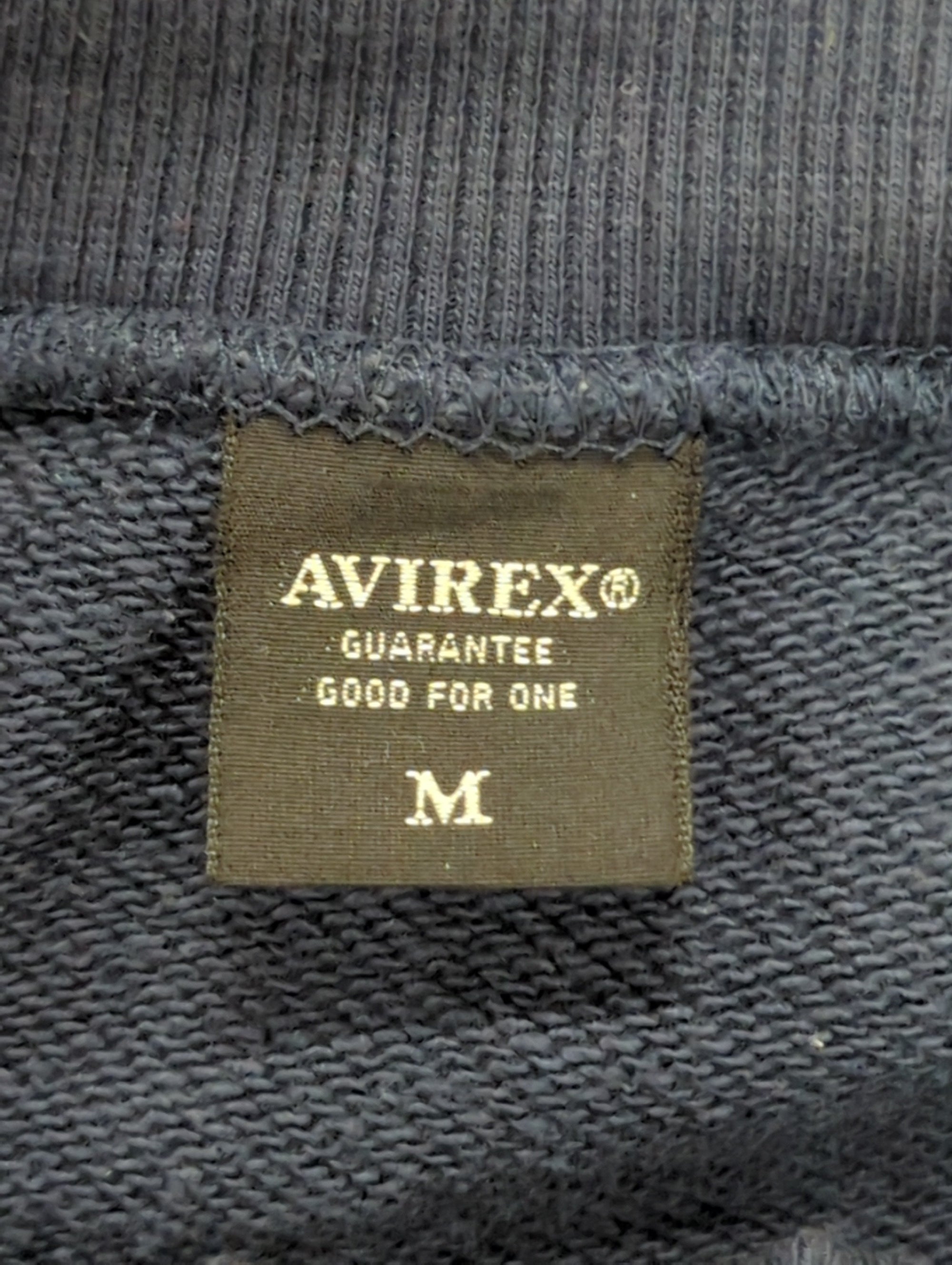 AVIREX / 《WEB&DEPOT限定》HENLY NECK PENANT PATCHED SWEAT