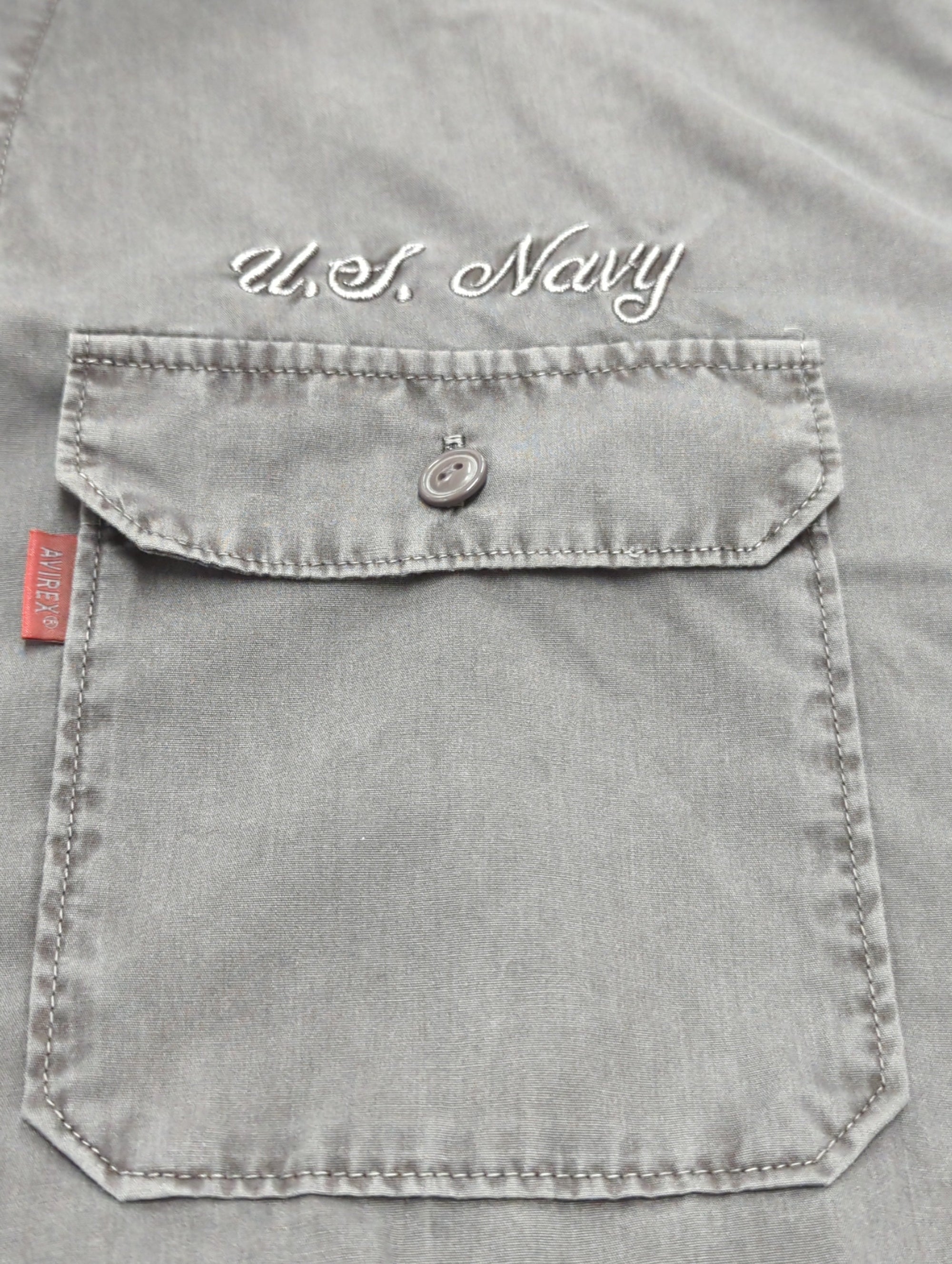 AVIREX / SHORTSLEEVE FADED WORK SHIRT BLUE ANGELS