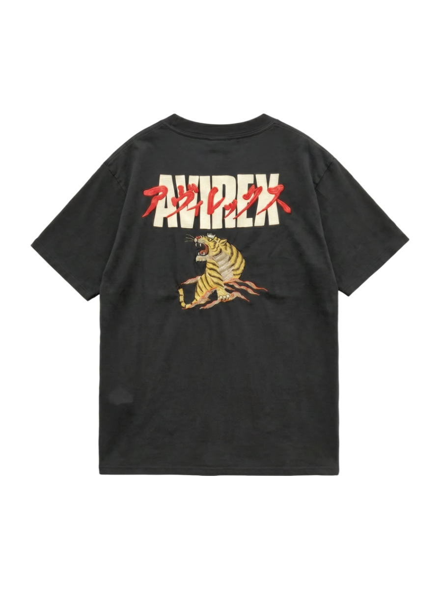 AVIREX / #SH S/S HEAVY OZ EMB TEE