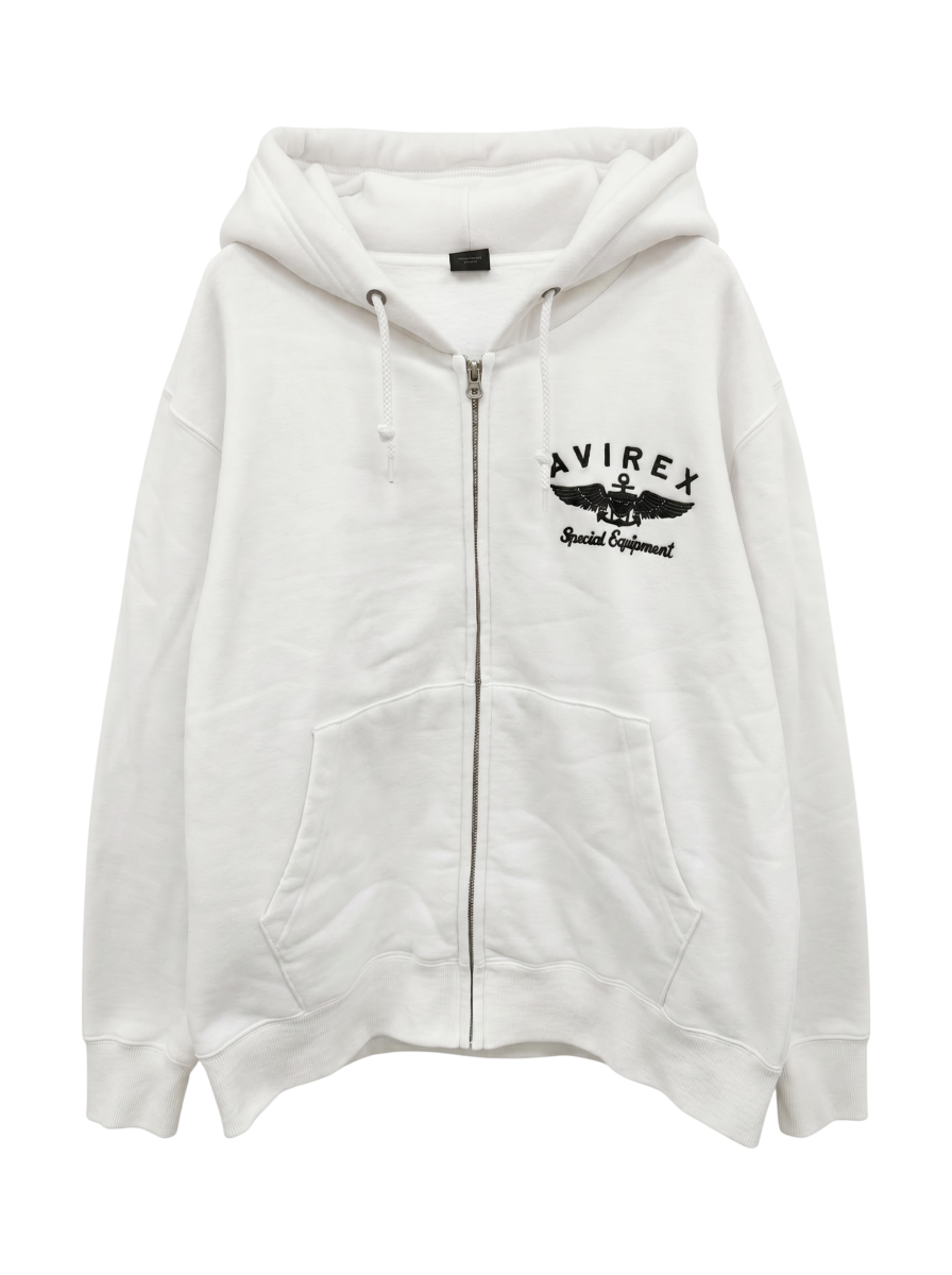 AVIREX / VARSITY LOGO SWEAT PARKA / バーシティ ロゴ スウェット パーカー