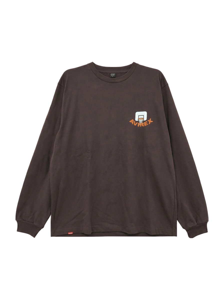 AVIREX / 《WEB&DEPOT限定》ON THE COURT BEAR L/S T-SHIRT / オン ザ コート ベア 長袖 Tシャツ /