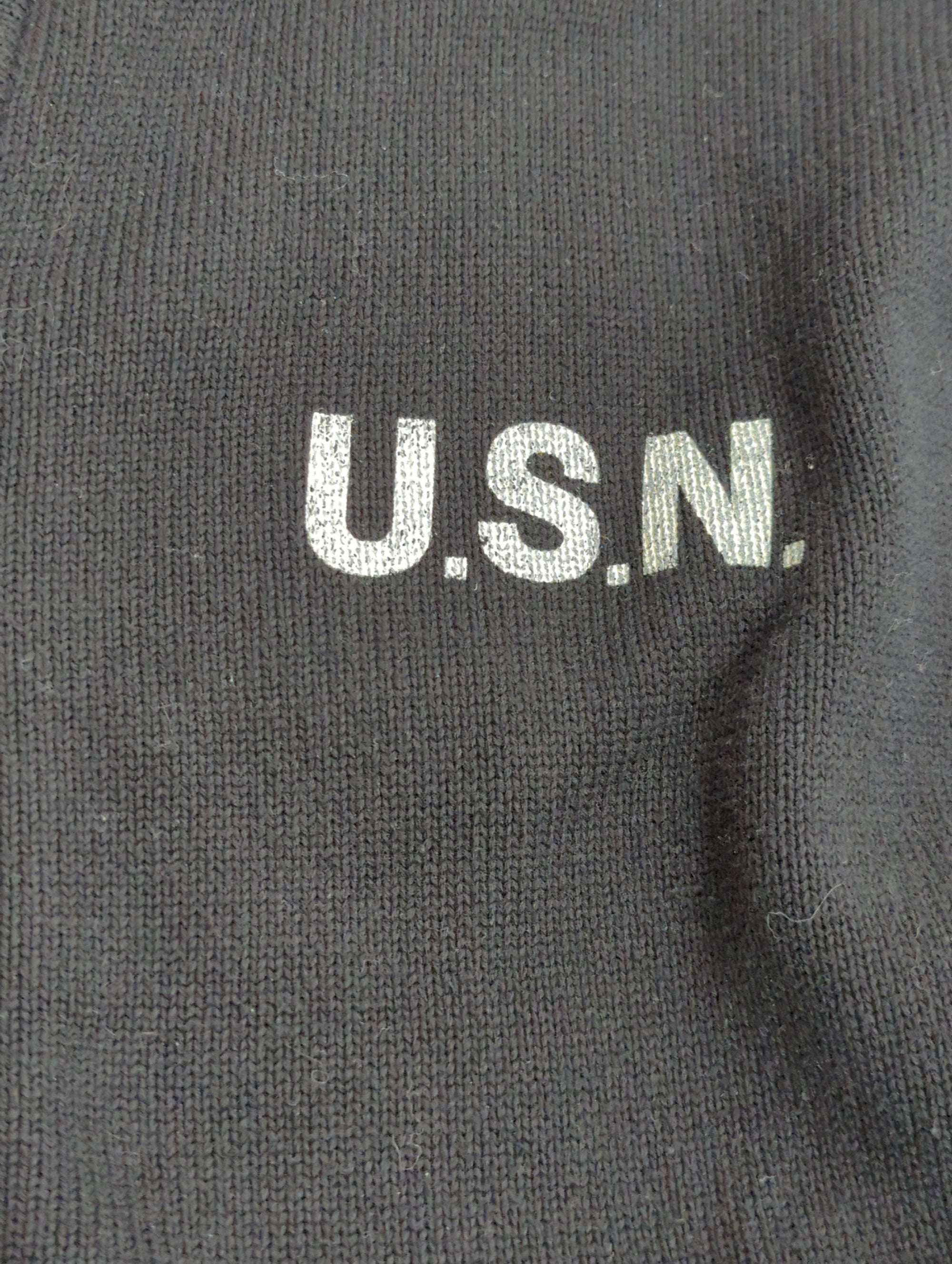 AVIREX / NAVAL STAND COLLAR ZIP KNIT JACKET / ネイバル スタンド カラー
