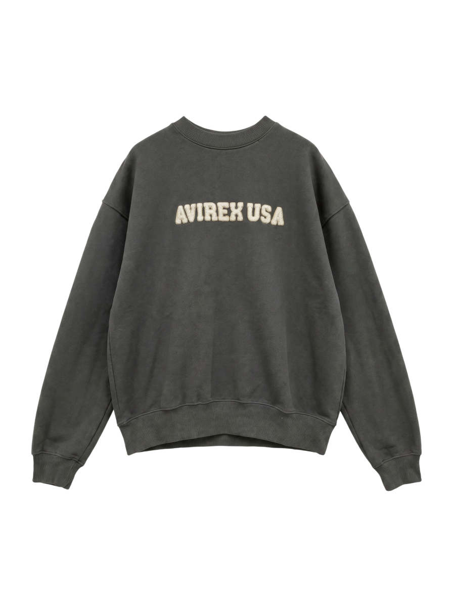 AVIREX / 《WEB&DEPOT限定》SAGARA AIRFORCE CREWNECK SWEAT / サガラ エアフォース クルーネック スウェット