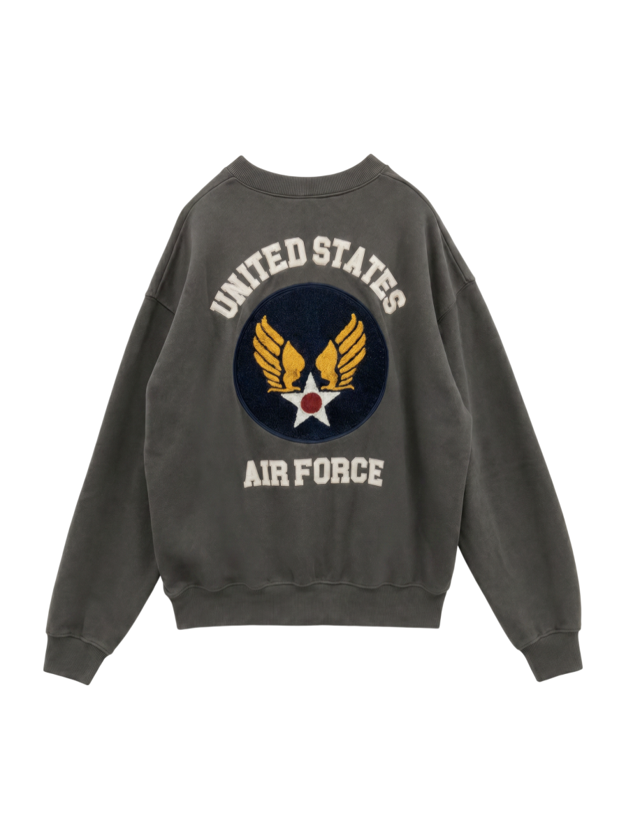 AVIREX / 《WEB&DEPOT限定》SAGARA AIRFORCE CREWNECK SWEAT / サガラ エアフォース クルーネック スウェット