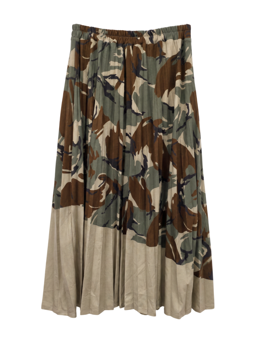 AVIREX / プリーツカモ カラーコンビ カモスカート/PLEATED COLOR COMBI CAMO SKIRT