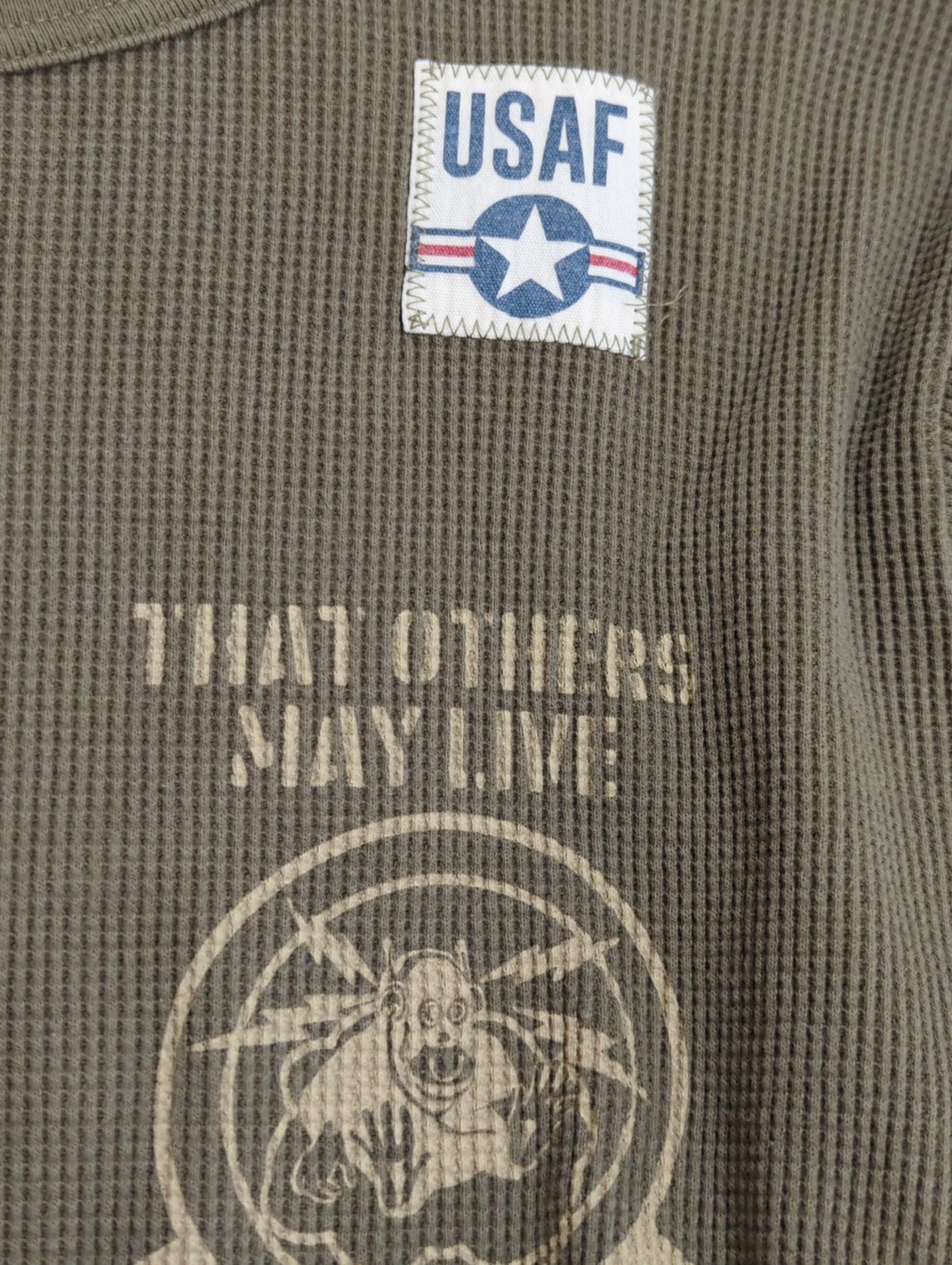 AVIREX / L/S WAFFLE T-SHIRT N.Y A.N.G