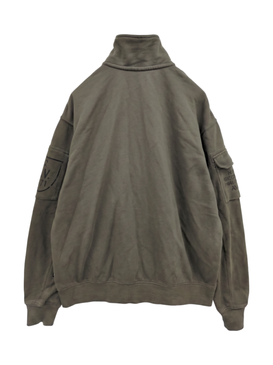 AVIREX / FATIGUE STAND ZIPUP SWEAT / ファティーグ ジップアップ スウェット / AVIREX / アヴィレックス