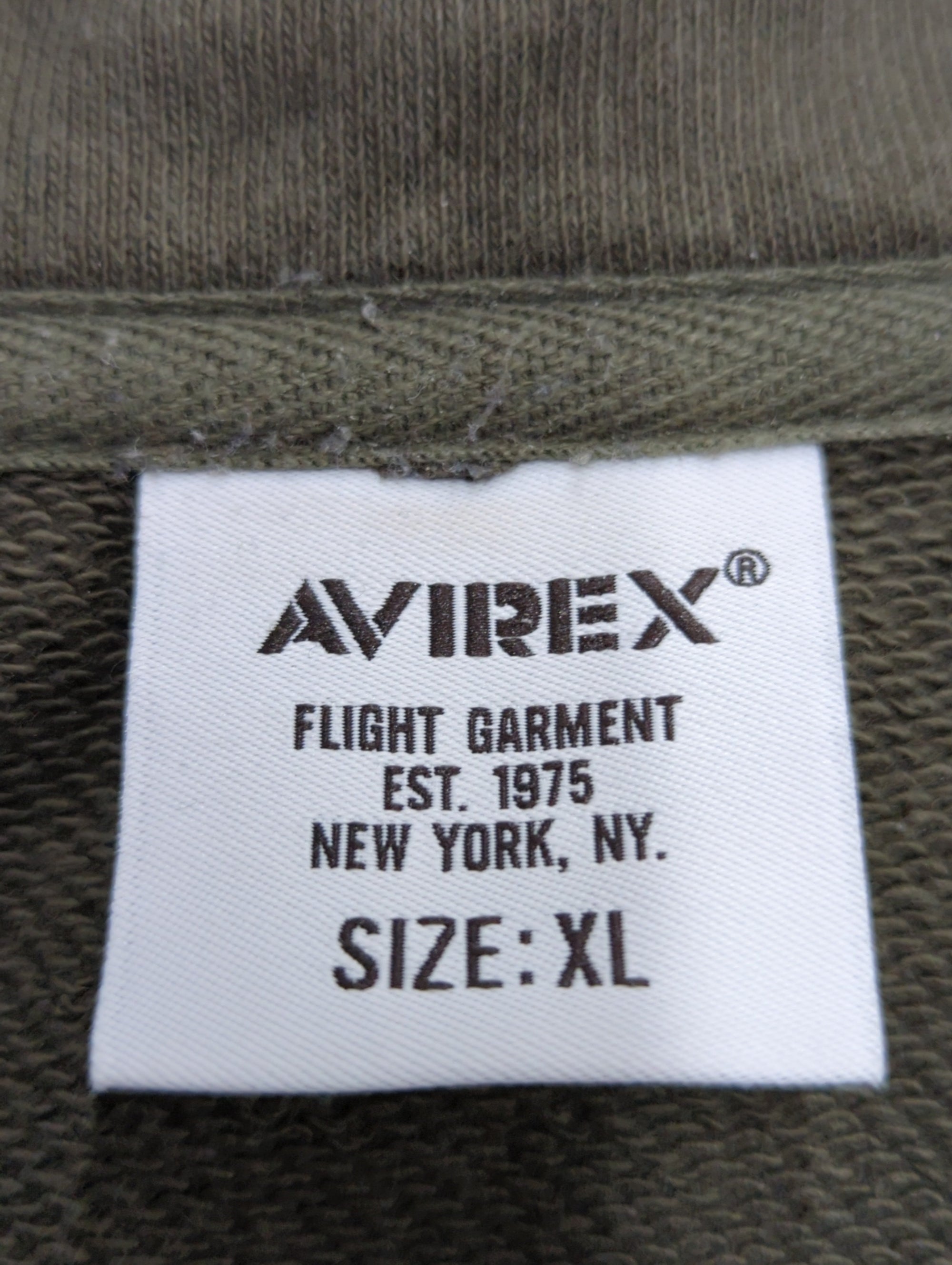 AVIREX / FATIGUE STAND ZIPUP SWEAT / ファティーグ ジップアップ スウェット / AVIREX / アヴィレックス