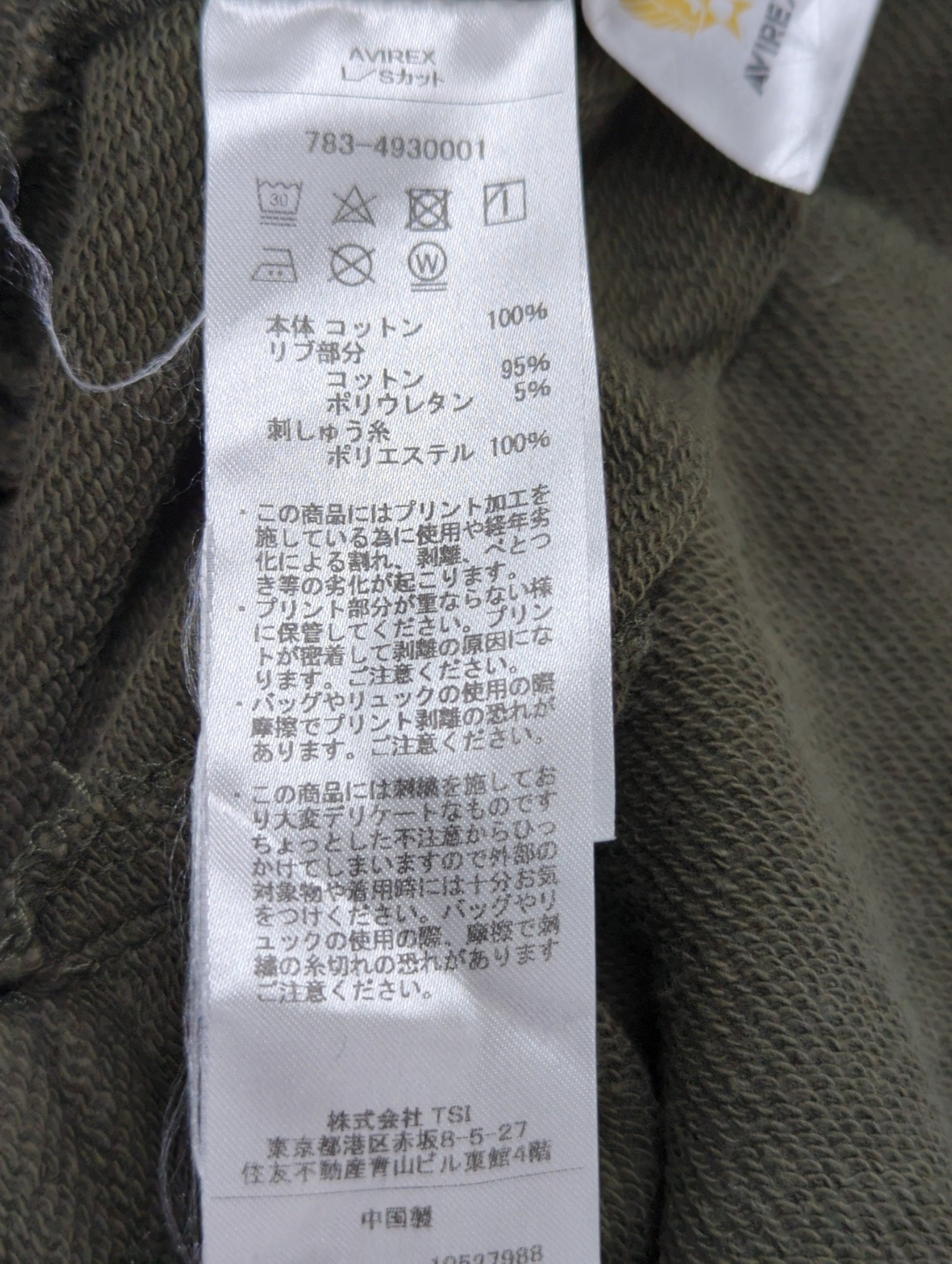 AVIREX / FATIGUE STAND ZIPUP SWEAT / ファティーグ ジップアップ スウェット / AVIREX / アヴィレックス