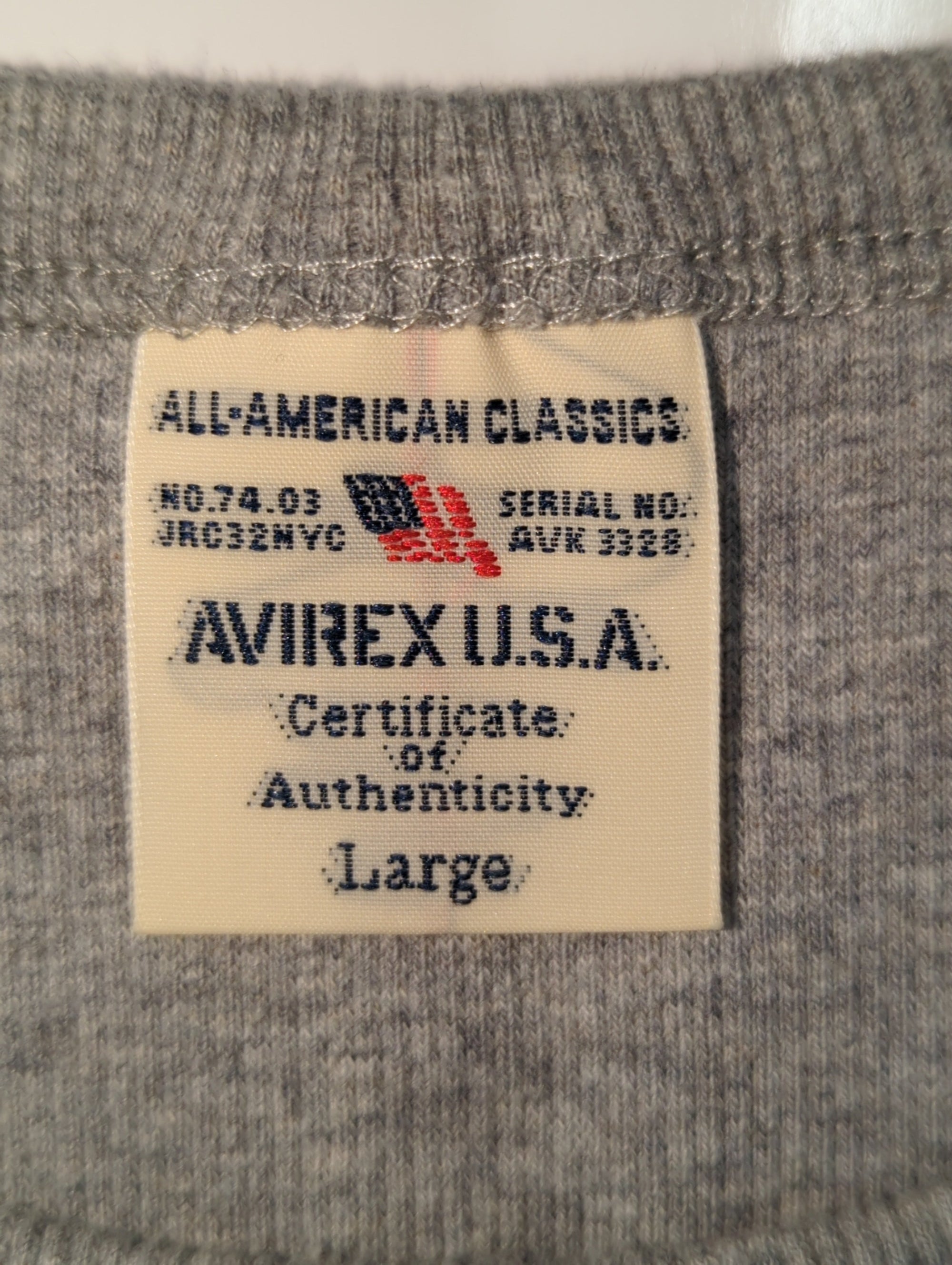 AVIREX / 《DAILY/デイリー》RIB S/S CREW NECK T-SHIRT/リブ 半袖 クルーネック Tシャツ デイリーウェア