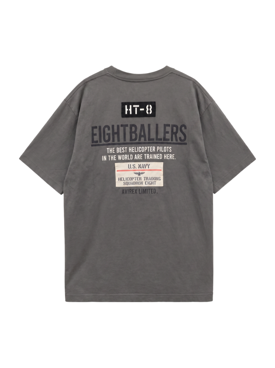 AVIREX / EIGHT BALLERS STENCIL PATCH T-SHIRT / エイトボーラーズ ステンシル パッチ Tシャツ / AVIREX