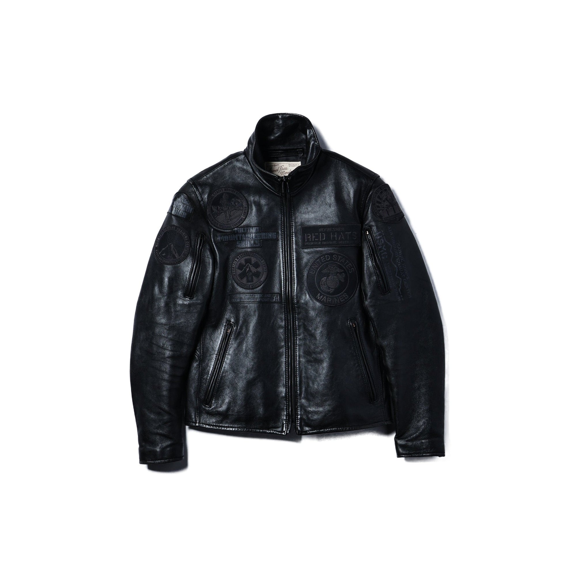 AVIREX / パッチド ライダースジャケット レッドハッツ/PATCHED RIDERS JACKET RED HATS