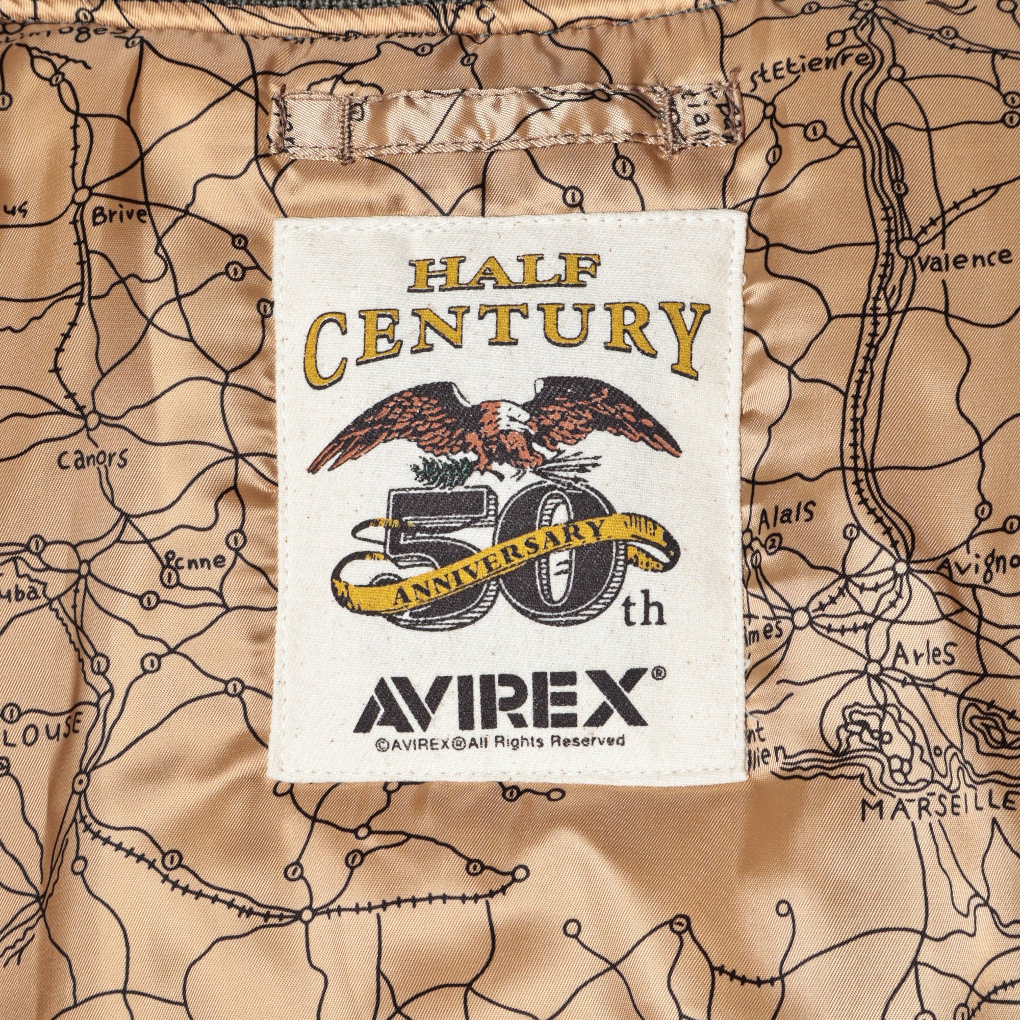 AVIREX / AK MA-1 SIGNATURE BIG LOGO