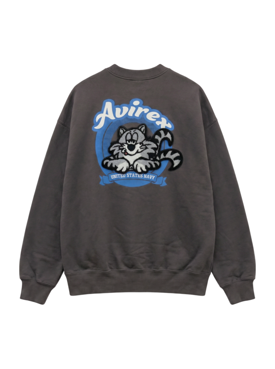 AVIREX / 【WEB&DEPOT限定】SAGARA PATCHED CREW SWEAT/ サガラ パッチド