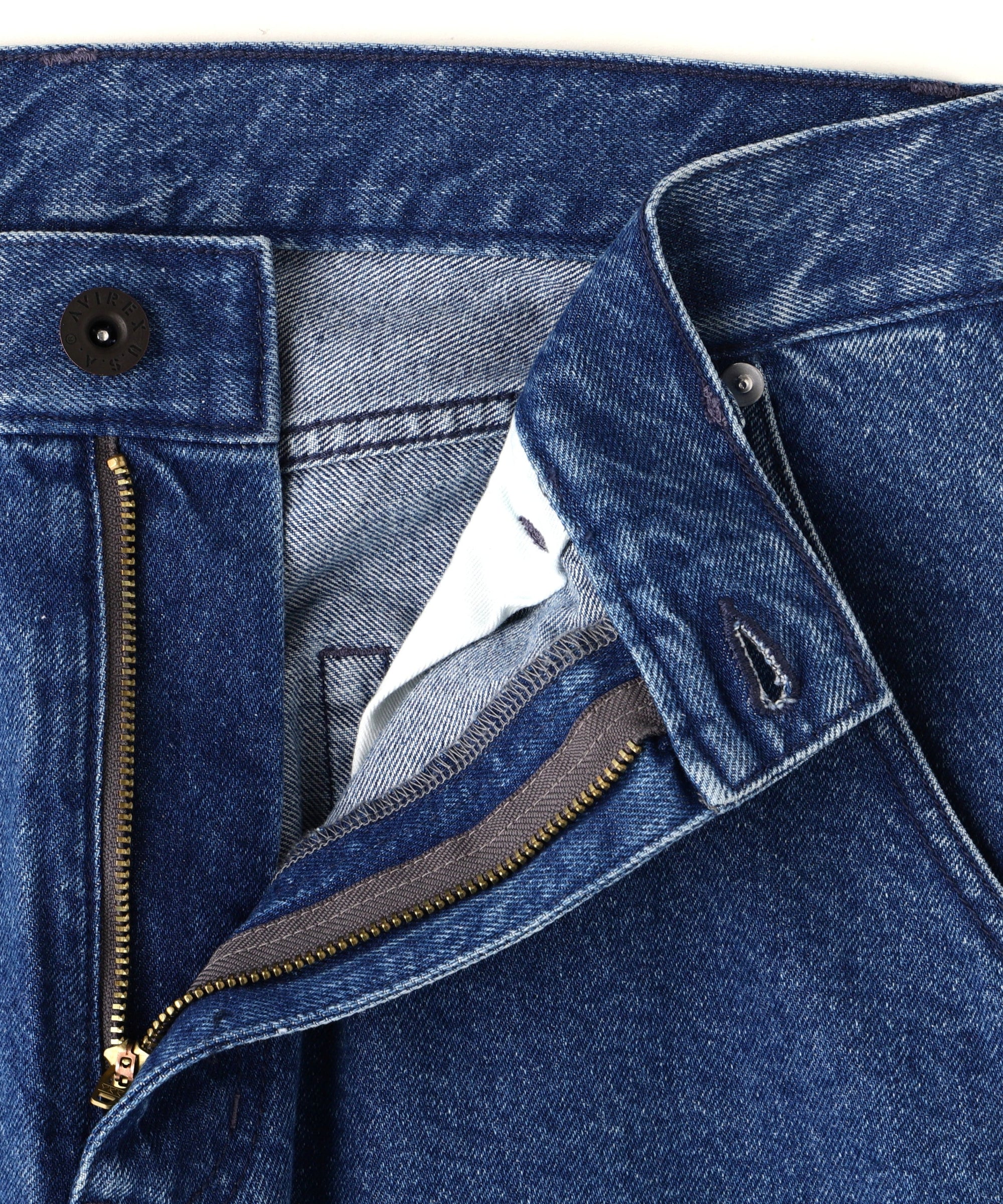AVIREX / 《直営店限定》DOUBLE KNEE DENIM PANTS / ダブルニー デニムパンツ / AVIREX / アヴィレックス