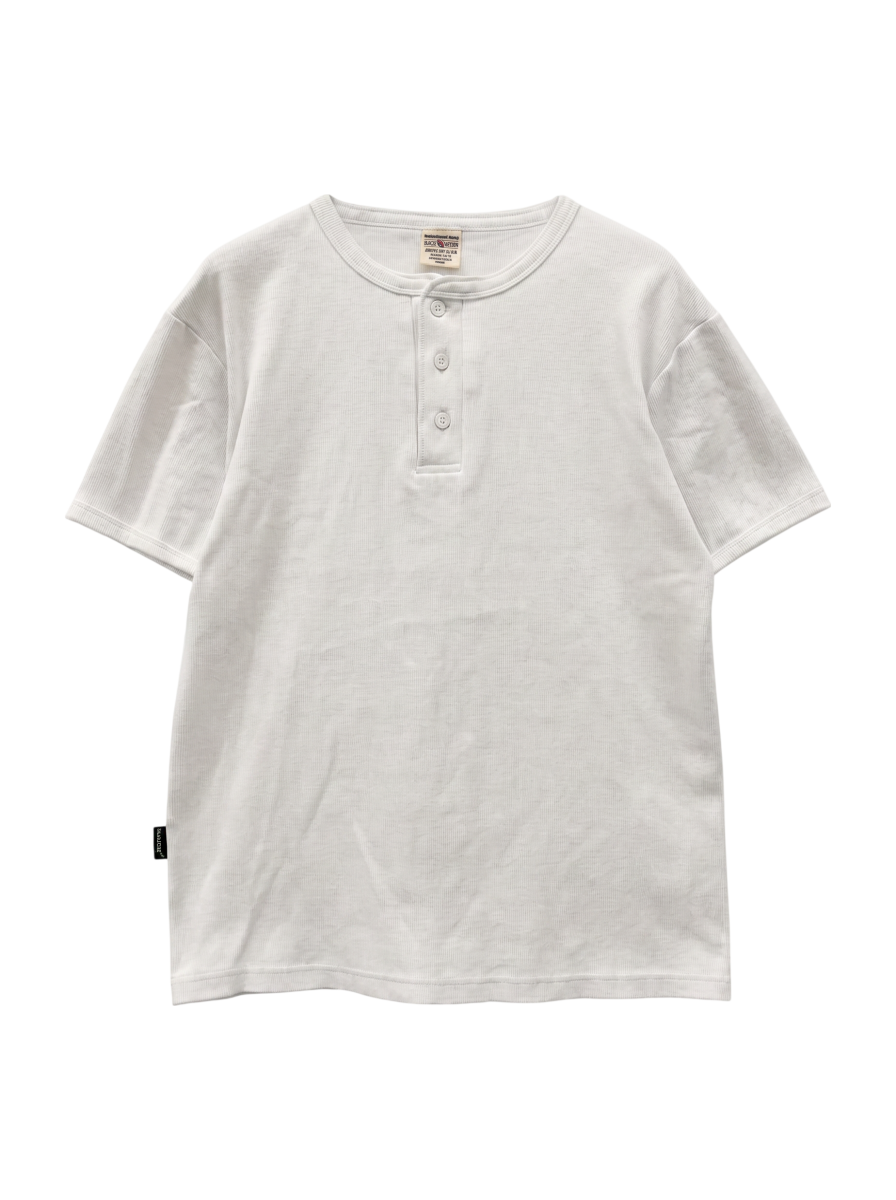 AVIREX / 《DAILY/デイリー》RIB S/S HENLEY NECK T-SHIRT/リブ 半袖 ヘンリーネック Tシャツ デイリーウェア