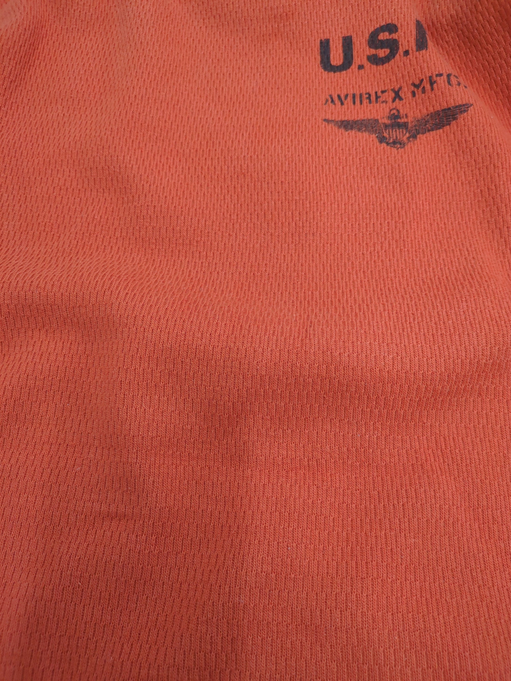 AVIREX / NAVAL L/S WAFFLE T-SHIRT