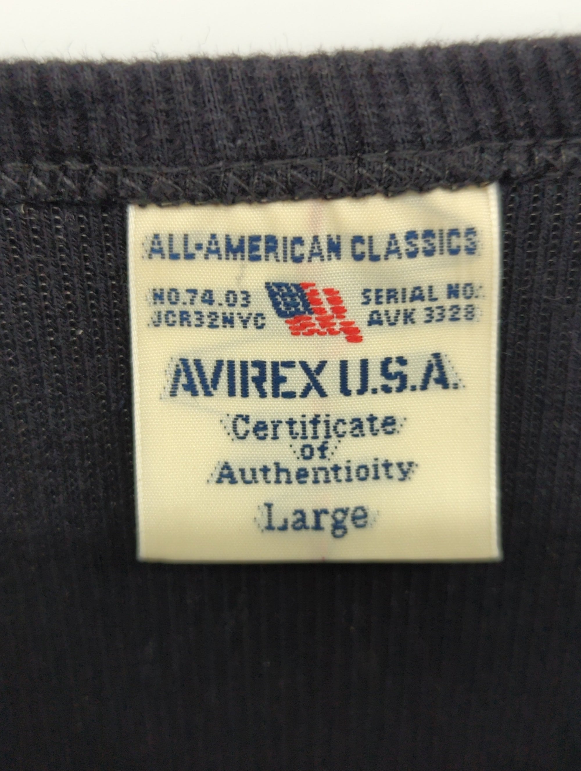 AVIREX / 《DAILY》RIB L/S V-NECK T-SHIRT/リブ 長袖 ブイネック Tシャツ デイリーウェア