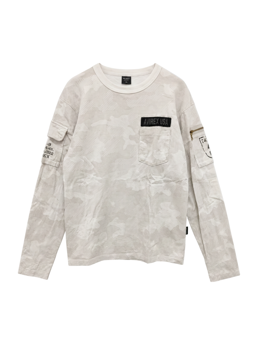 AVIREX / ファティーグ クルーネック 長袖 Tシャツ/LONG SLEEVE FATIGUE CREW NECK T-SHIRT