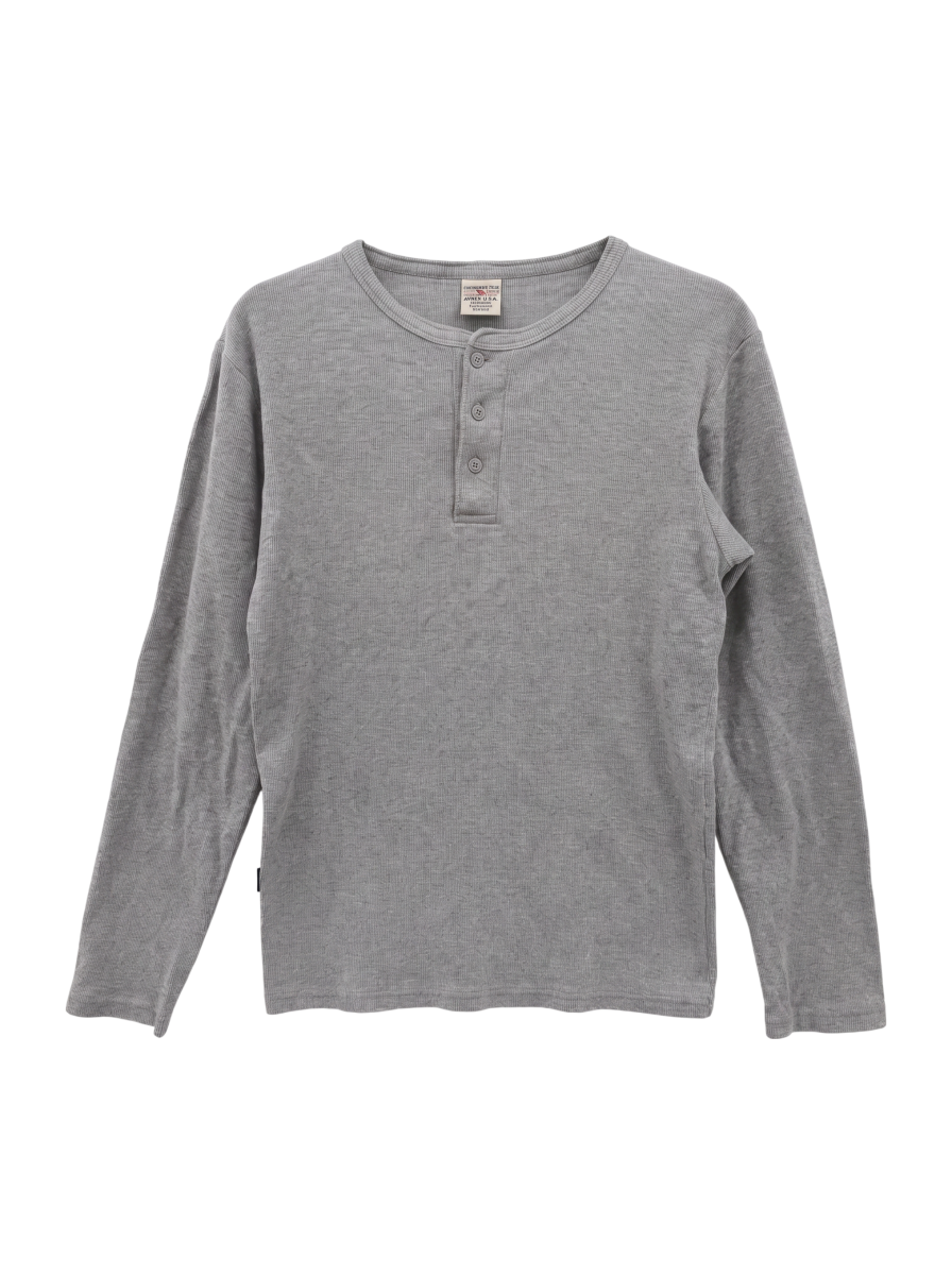 AVIREX / 《DAILY/デイリー》RIB L/S HENLEY NECK T-SHIRT
