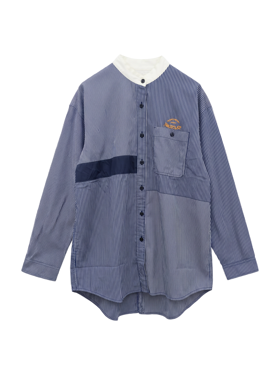 AVIREX / L-CRAZY PATTERN STRIPE SHIRT/クレイジーパターンストライプシャツ