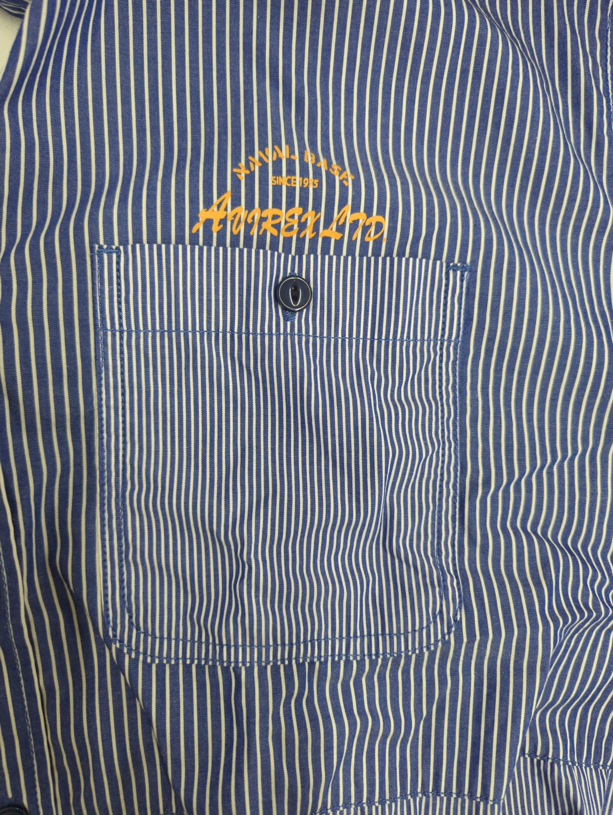 AVIREX / L-CRAZY PATTERN STRIPE SHIRT/クレイジーパターンストライプシャツ