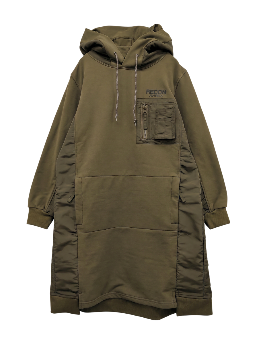AVIREX / 【AVIREX FLYER'S】フーディーパーカーワンピース/HOODIE PARKA ONEPIECE/AF