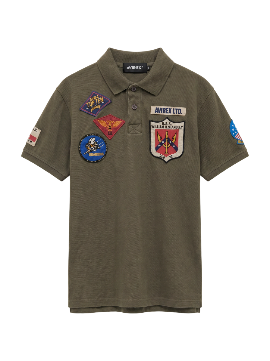AVIREX / 《WEB&DEPOT限定》TOP GUN POLO SHIRT/トップガン ポロシャツ/AVIREX/アヴィレックス