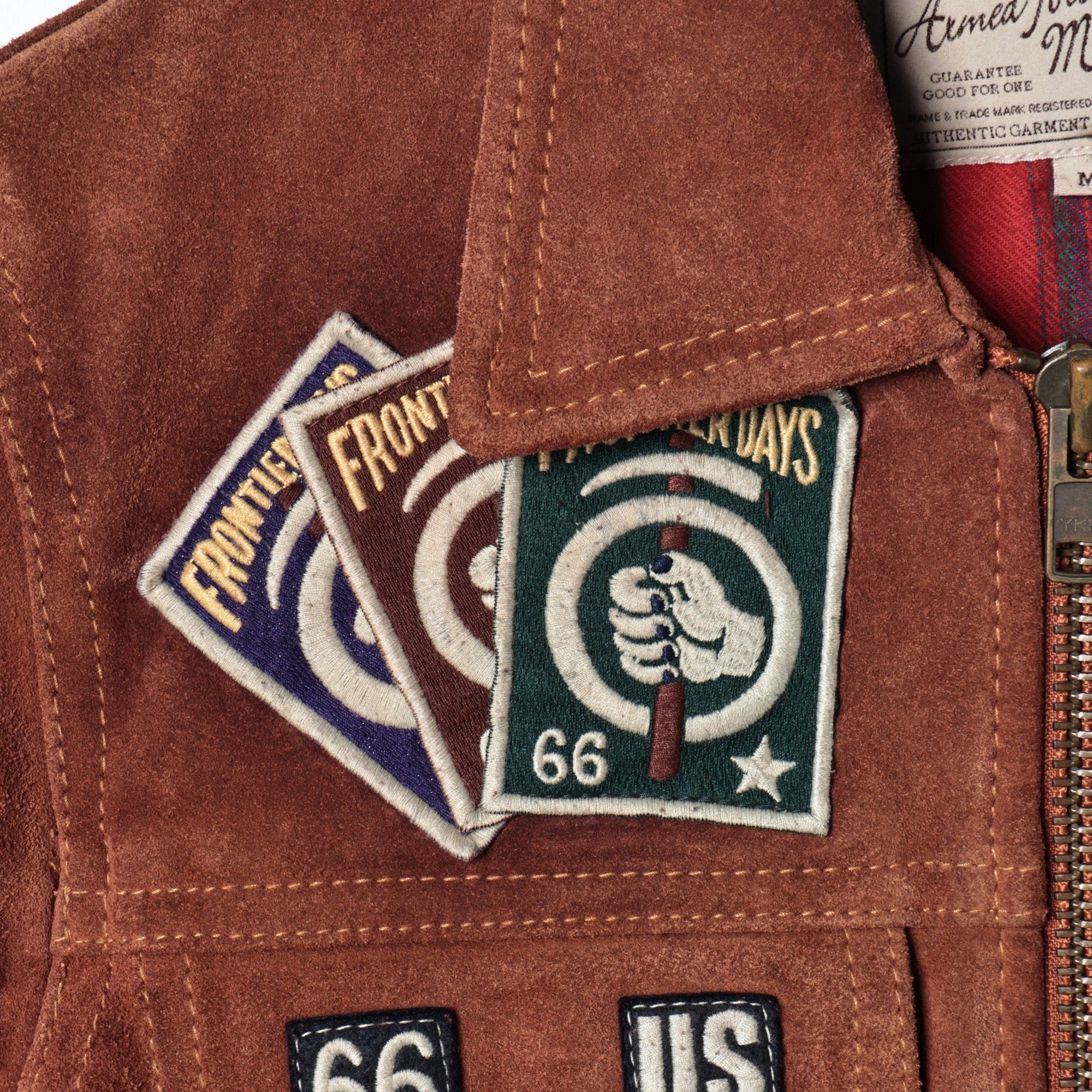 AVIREX / LEATHER PATCHED G-JACKET
