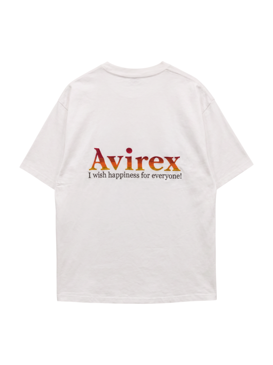 AVIREX / 《WEB限定》GRADATION EMBROIDERY LOGO T-SHIRT