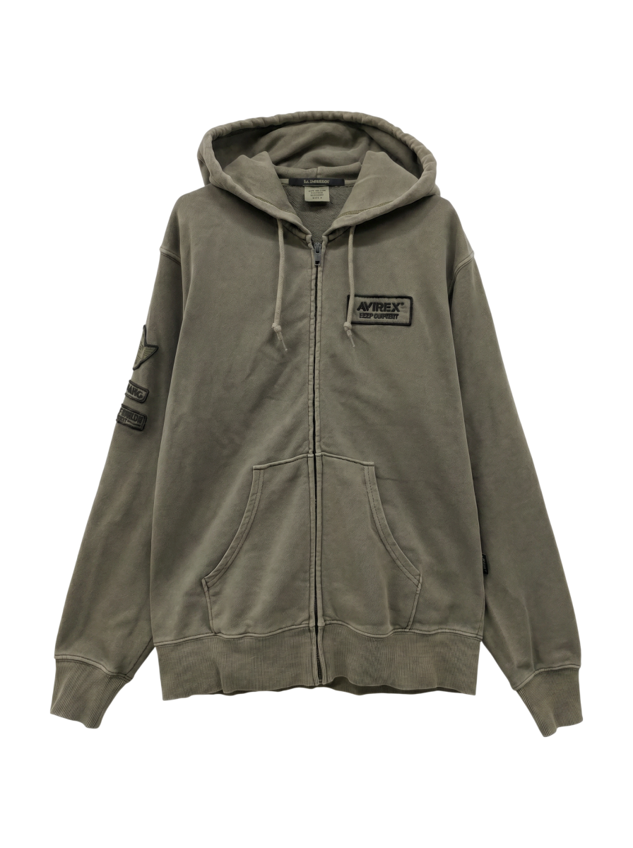 AVIREX / 《50th Anniversary》FADE WASH ZIP UP PARKA