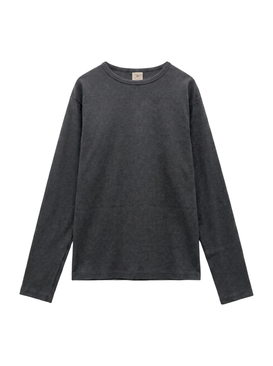 AVIREX / 《DAILY/デイリー》RIB L/S CREW NECK T-SHIRT/リブ 長袖 クルーネック Tシャツ デイリーウェア