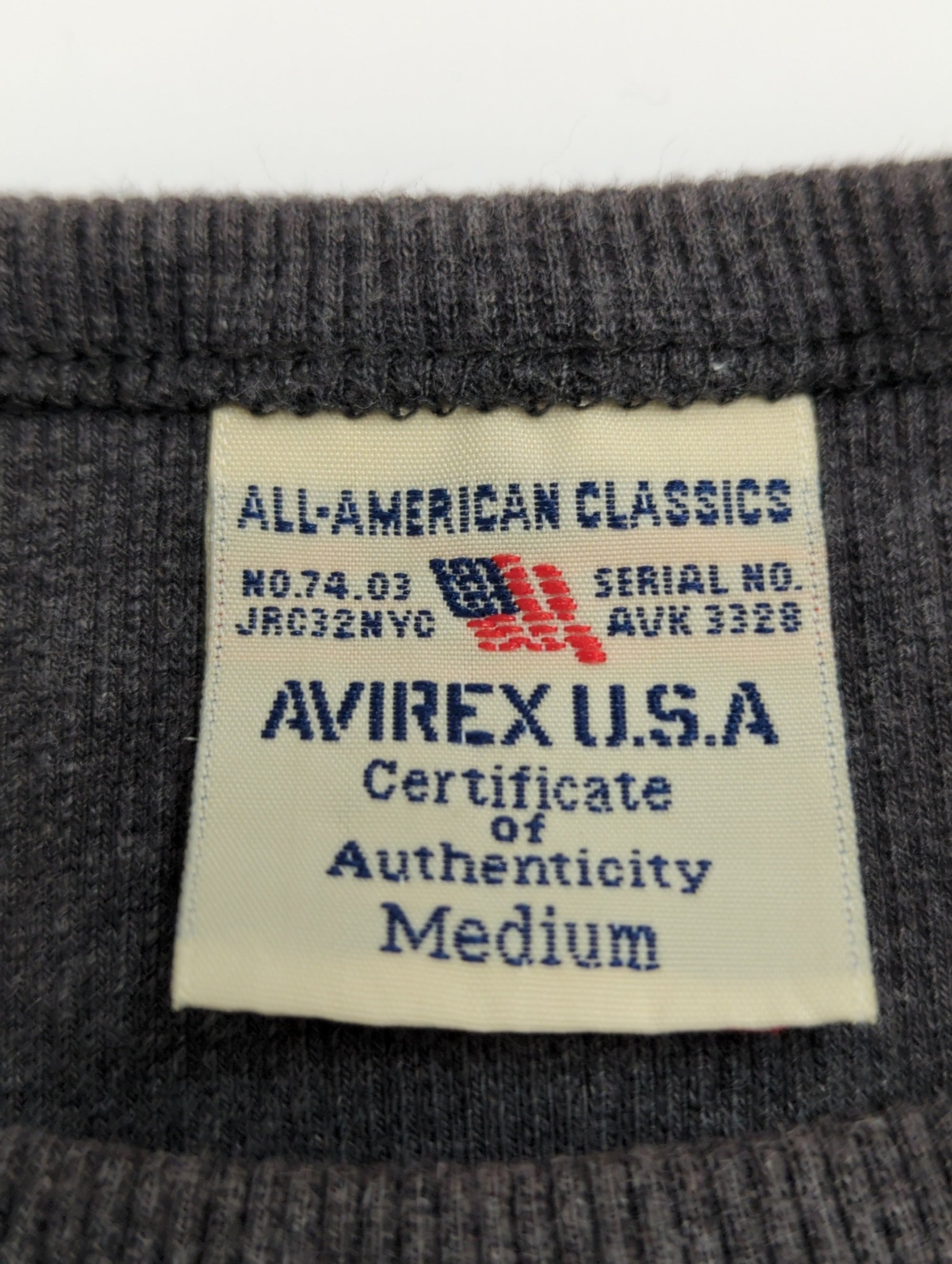 AVIREX / 《DAILY/デイリー》RIB L/S CREW NECK T-SHIRT/リブ 長袖 クルーネック Tシャツ デイリーウェア