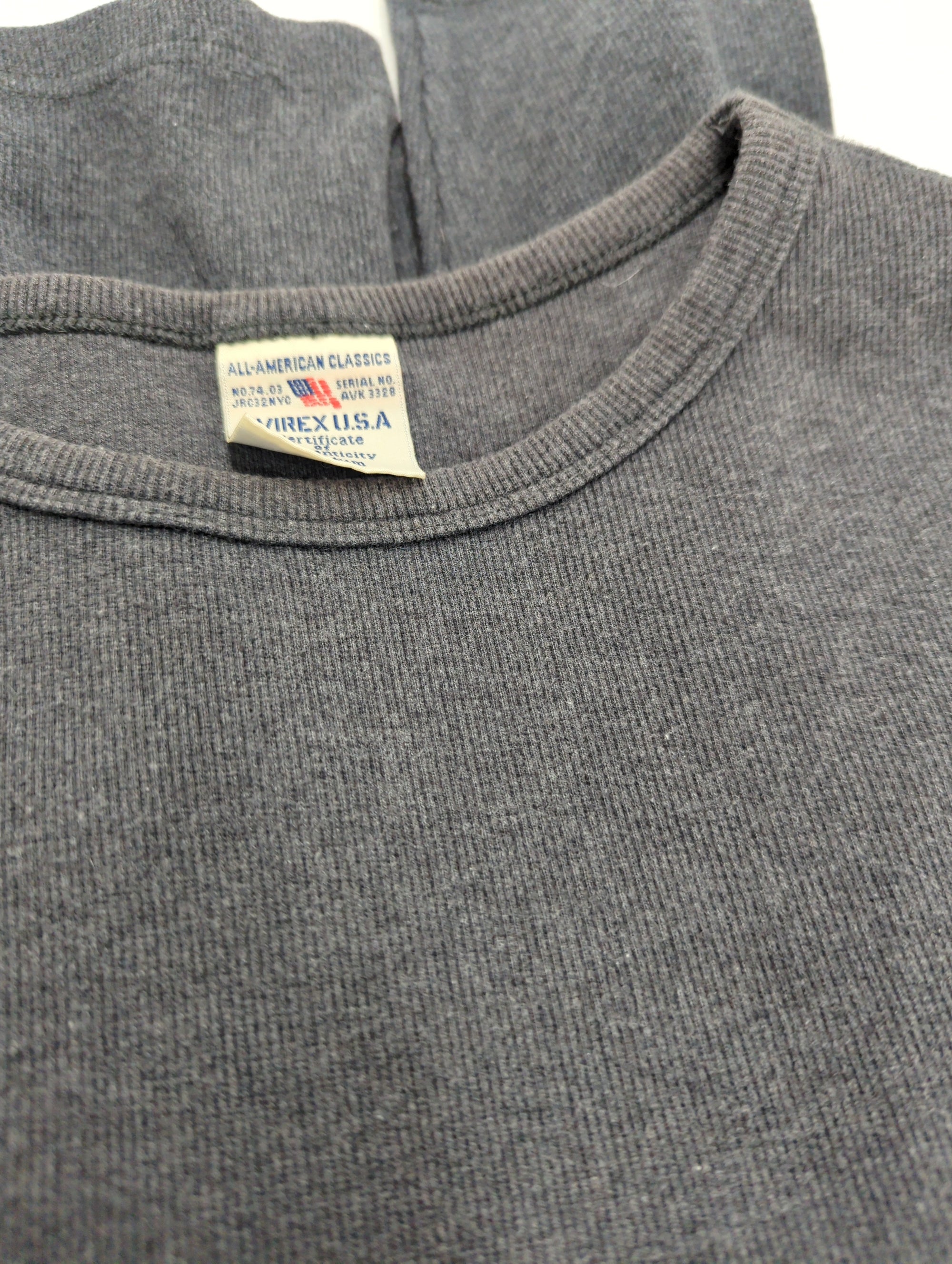 AVIREX / 《DAILY/デイリー》RIB L/S CREW NECK T-SHIRT/リブ 長袖 クルーネック Tシャツ デイリーウェア